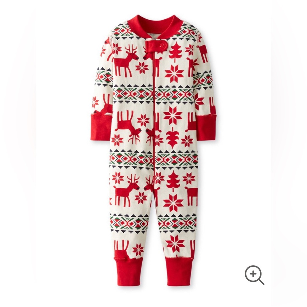 Hanna Andersson Red and White Kids Pajama Set